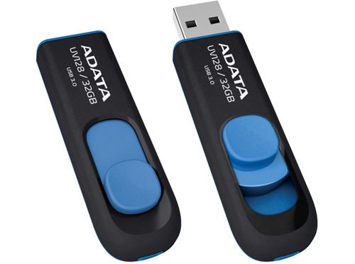  Cl&eacute; USB 16GB Adata DashDrive Serie UV128 Noir et Bleu