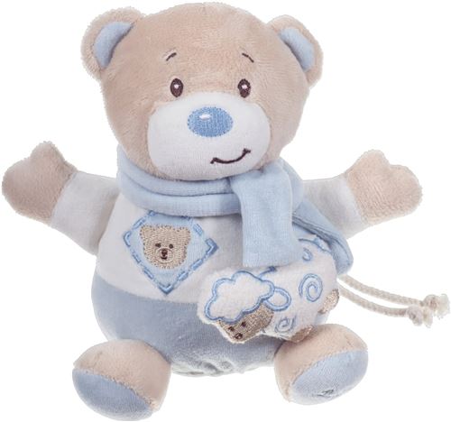 Bieco Horloge Musicale Bleu Clair 20 cm Taille S