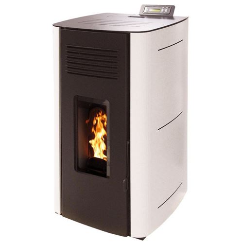 Interstoves Po&ecirc;le &agrave; granules HYDRO ELIO 13KW Etanche - Blanc