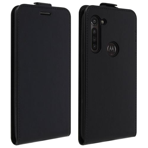 Étui Motorola Moto G8 Power Housse Clapet Vertical Protection Porte-carte Noir