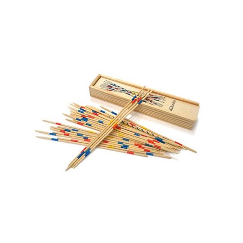 Mikado géant en bois jeu de grande taille 80 cm animations