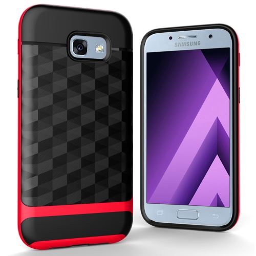 Galaxy A7 (2017) Coque Protection TPU Combinaison Effet Diamant Rouge ALS51480