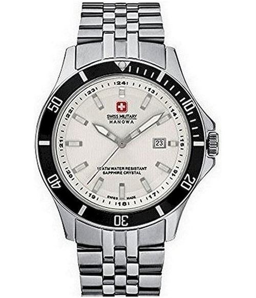 SWISS MILITARY-HANOWA Montre Homme 06-5161.2.04.001.07 Argent, Blanc