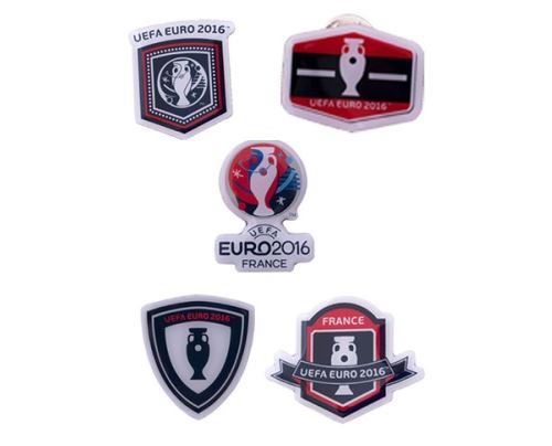 Set de 5 pins euro 2016 france - pins coupe de football - pins uefa