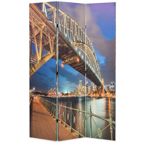 vidaXL Kamerscherm inklapbaar Sydney Harbour Bridge 120x170 cm