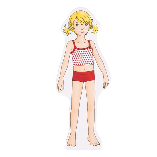 Magnetic dress up shop doll