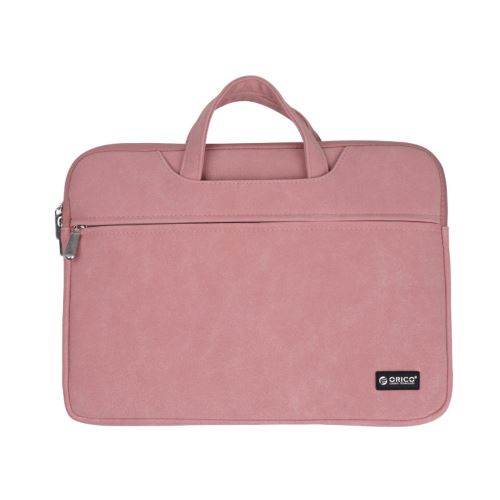 Sacoche en PU fourre-tout imperméable résistant aux chocs rose pour votre Laptop 13.3 pouces