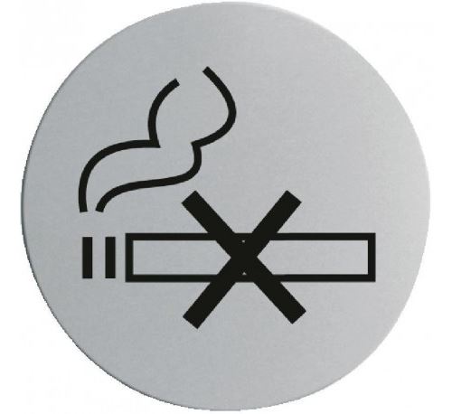 Plaque de porte non fumeur.