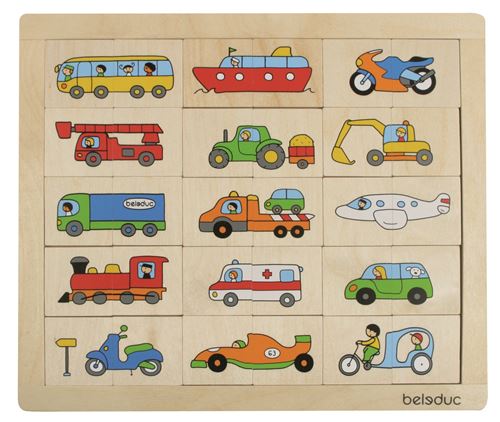 beleduc puzzle puzzle véhicules de fantaisie 30 pièces