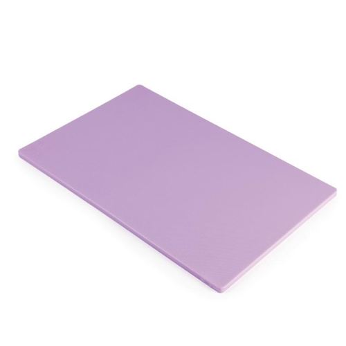 Planche à découper 450 x 300 x 12 mm basse densité violette - Hygiplas - - Polyéthylène