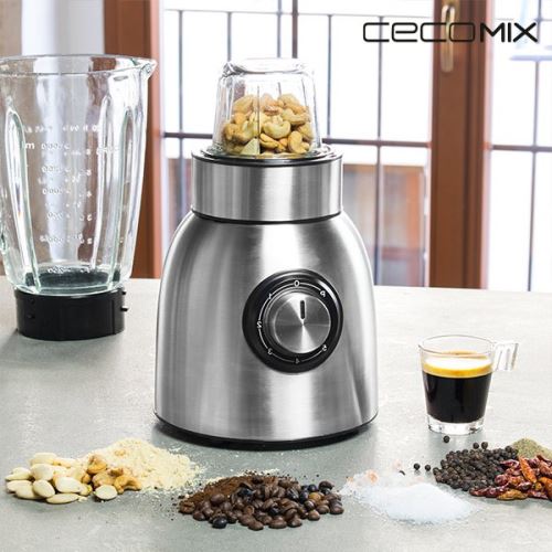 Broyeur pour blender en verre à haute résistance avec 2 lames en acier Titanium - Accessoire pour blender