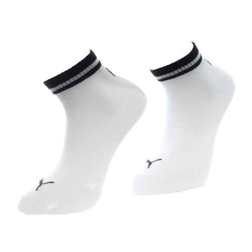 Socquettes chaussettes Puma Heritage quarter white x2 Blanc taille : 35-38 réf : 18727