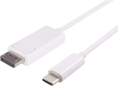 Microconnect Blanc Usb3.1cdpb2w 2M Usb C Displayport Câble Vidéo Et Adaptateur