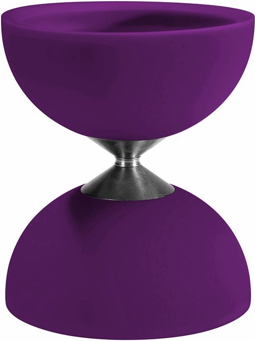 Acrobat diabolo 105 caoutchouc 12 x 10,5 cm pourpre