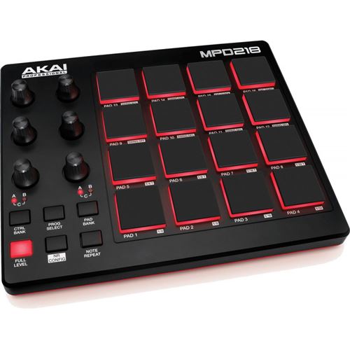 Akai Pro - RAP MPD218 16 pads 6 potentiomètres