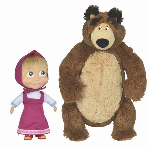 Masha Avec Peluche Michka