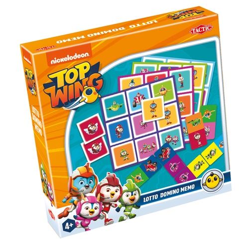 Tactic Jeux 3 en 1 (mémo, loto, domino) Top Wing