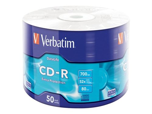 Verbatim DataLife Extra Protection - CD-R x 50 - 700 Mo - support de stockage