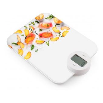 Balance de cuisine électronique Terraillon Dynamo Peach avec le Kit pailles en inox offert