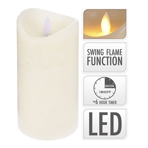 Flamme led danse bougie