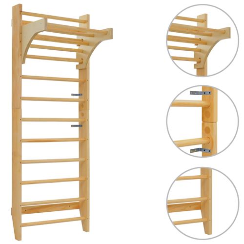 vidaXL Barre murale 80 x 55 x 220 cm Bois