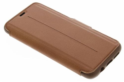 OtterBox Strada - Flip cover voor mobiele telefoon - echt leer - verbrand zadel - voor Samsung Galaxy S8