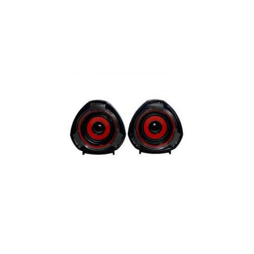 Woxter Big Bass 70 Red Enceintes multimédia 2.0, Puissance 15 W, avec Finition Bicolore Noir et Rouge