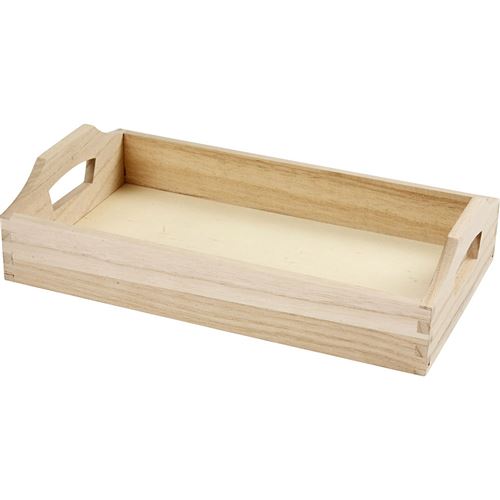 Creotime plateau 30x17x5 cm brun clair