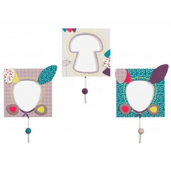 Set De 3 Pateres Tinoo Sauthon Decoration De Chambre Achat