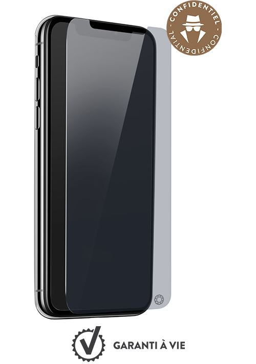 Protection d'écran Privacy Garanti à Vie en Organique Force Glass pour iPhone XR/11