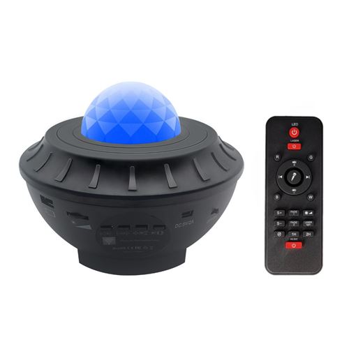 Lumière de projecteur de ciel étoilé de musique Bluetooth -Noir