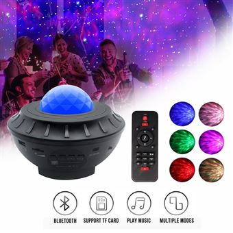 Lumière de projecteur de ciel étoilé de musique Bluetooth -Noir