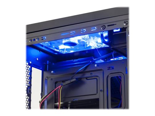 Boîtier PC - Spirit of Gamer District #16 - Boîtier Mini Tour Noir avec fenêtre (sans alimentation)