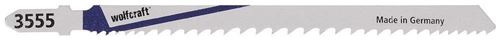 Wolfcraft 3555000 2 Lames de Scie Sauteuse, Queue en T, Bim, Dents Avoyées Et Fraisées, Longueur Dentée 110 Mm