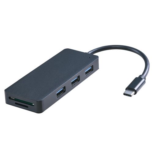En alliage d'aluminium de type C Hub USB 3.0 3 ports et SD / TF Card Reader Hub Adaptateur Pealer207