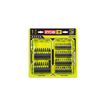 RYOBI RAK48SDI - Coffret antichocs 48 accessoires de vissage - 1