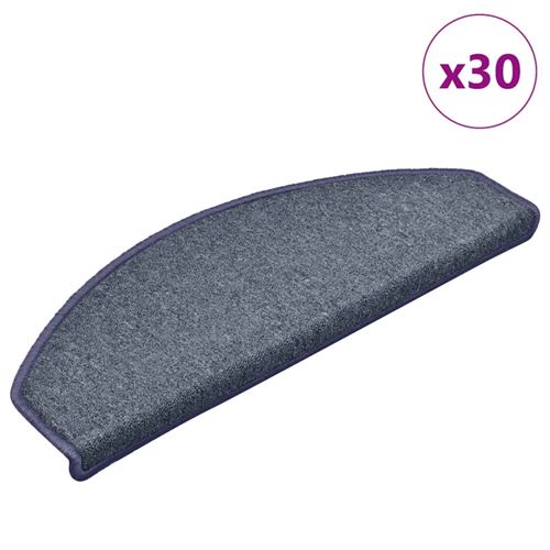 vidaXL Stufenmatten 30 Stk. 65x24x4cm Dunkelgrau und Blau