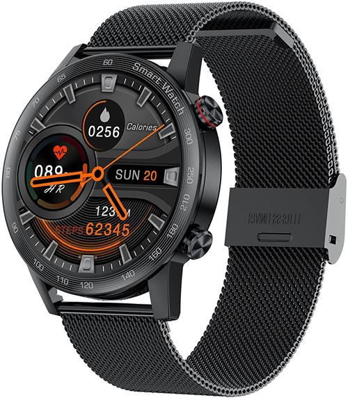Montre Connectée Chronus AK25 Fitness Tracker Étanche-Noir-Chronus