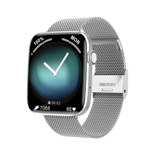 RUMOCOVO Montre connectée pour hommes et femmes, écran partagé de 1.8 pouces, étanchéité IP68, calculatrice de santé - K22