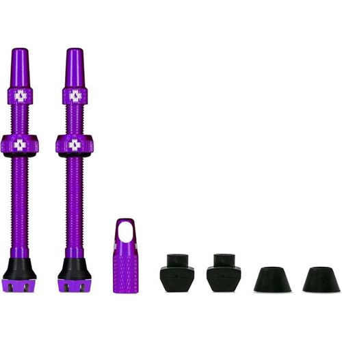Non Communiqué Kit De Valves Tubeless - Muc-Off - 2.0 - 60 Mm - Aluminium 7075 - Compatible Inserts Tubeless