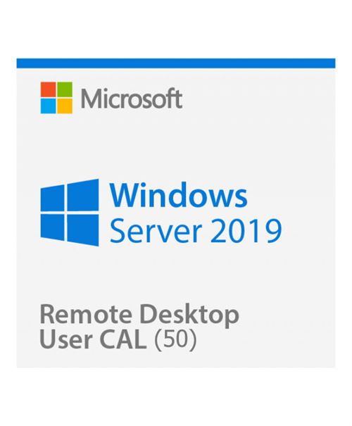 Microsoft Windows Server 2019 Remote Desktop Services (RDS) 50 user connections - Clé licence à télécharger