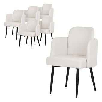 Lot de 6 chaise GENERIQUE interieur non pliable en rotin H. 86 cm - 1