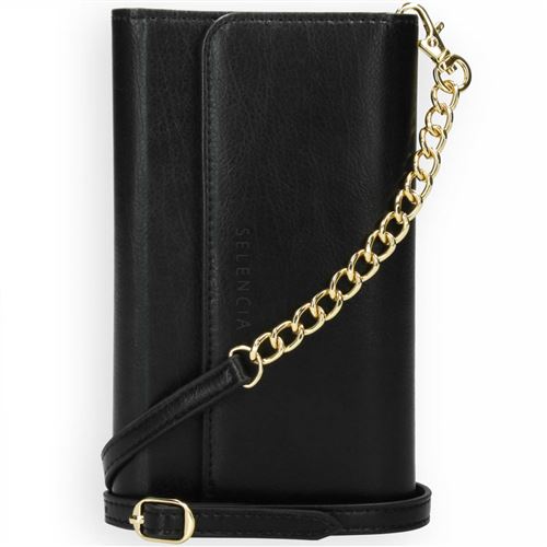 Coque Samsung Galaxy A72 Pochette amovible en cuir vegan Selencia Eny Cuir artificiel Noir