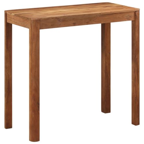 VIDAXL - Table haute - Bois d'acacia massif - 110x55x106 cm - Image 2