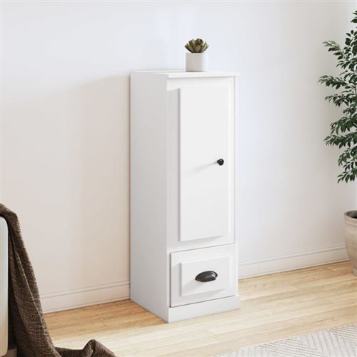 VIDAXL - Buffet Haut - 36x35,5x103,5 cm - Blanc - Image 3