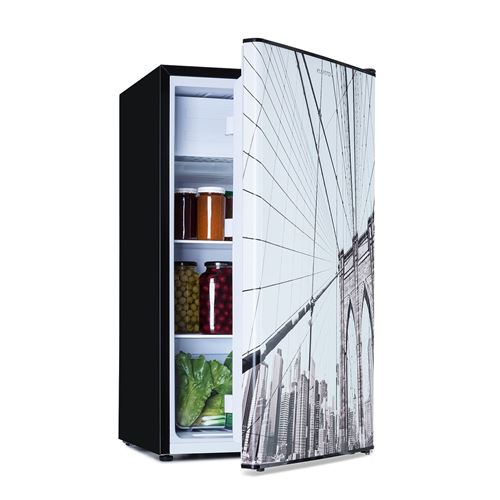 Combin&eacute; R&eacute;frig&eacute;rateur-cong&eacute;lateur Klarstein CoolArt 79L compartiment cong&eacute;lateur 9l porte 