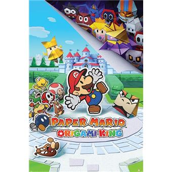 Paper Mario - Nintendo - he Origami King - 61x91,5cm - AFFICHE - 1