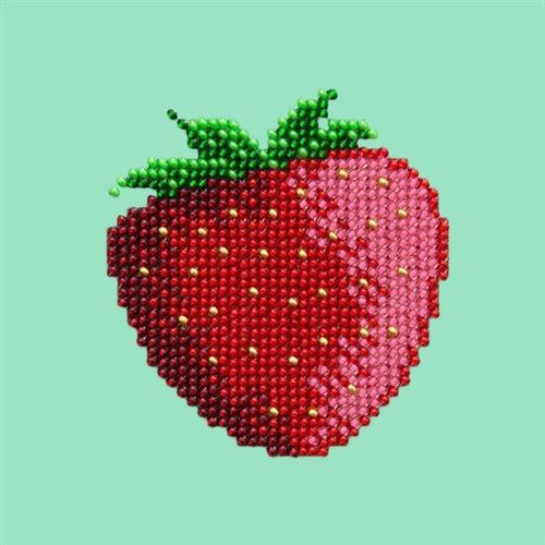 Strawberry, Perlenstickset - Miniart Crafts