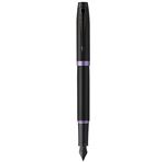 Parker IM  Vibrant Rings Noir Violet Plume M