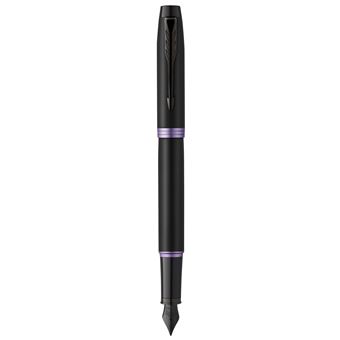 Parker IM  Vibrant Rings Noir Violet Plume M